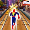 Amazing Super Heroes Running : Subway Home Runner Icon