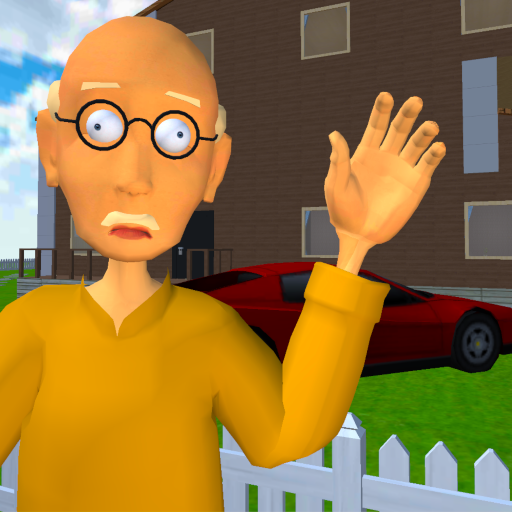 Grandpa Neighbor. Bald Teacher Icon