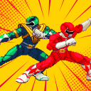 Hero Dino Ninja Ranger Retro Icon